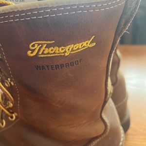 Men’s Thorogood Steel Toe Work boot. Size 11, lace up, USA made
